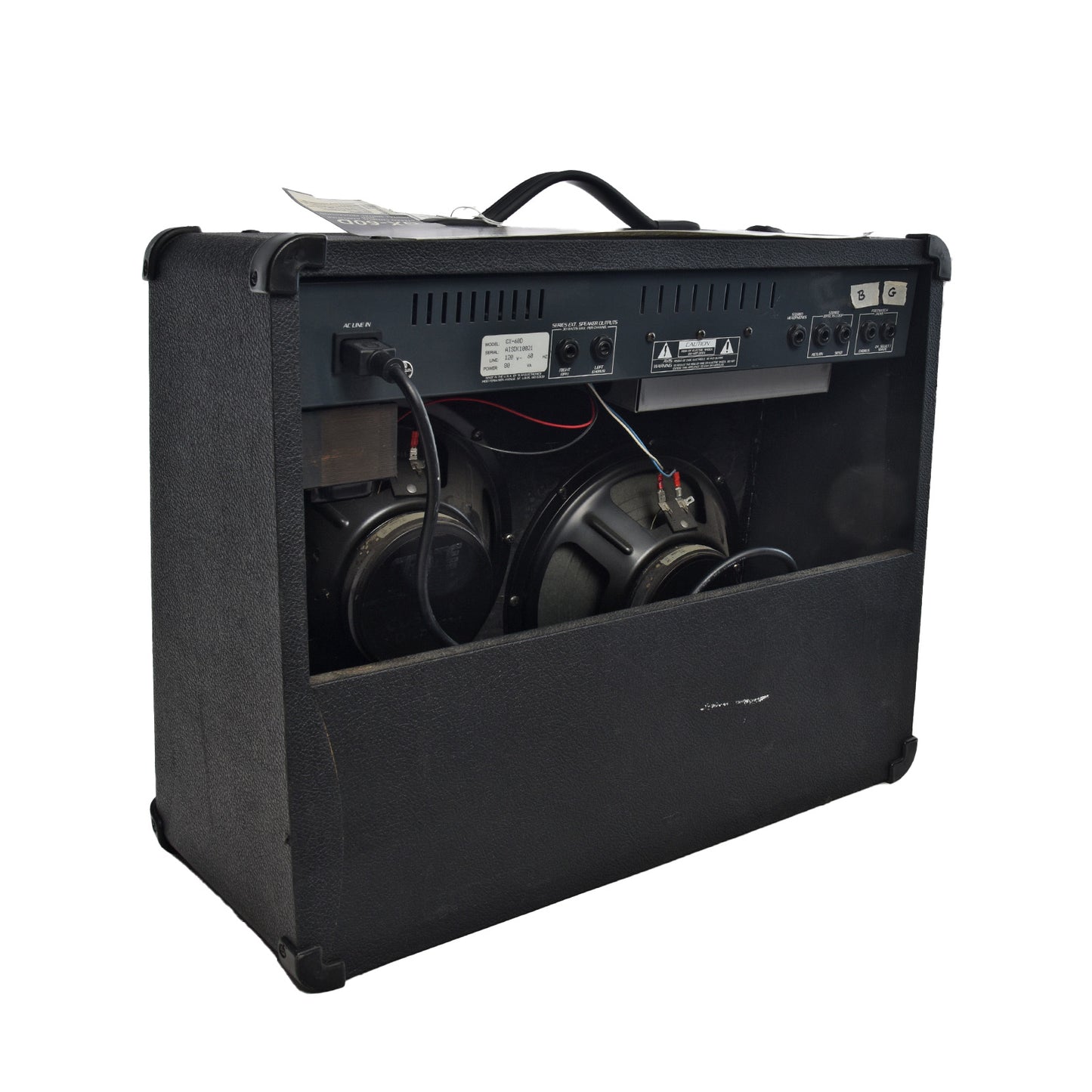 Back and side of Crate GX-60