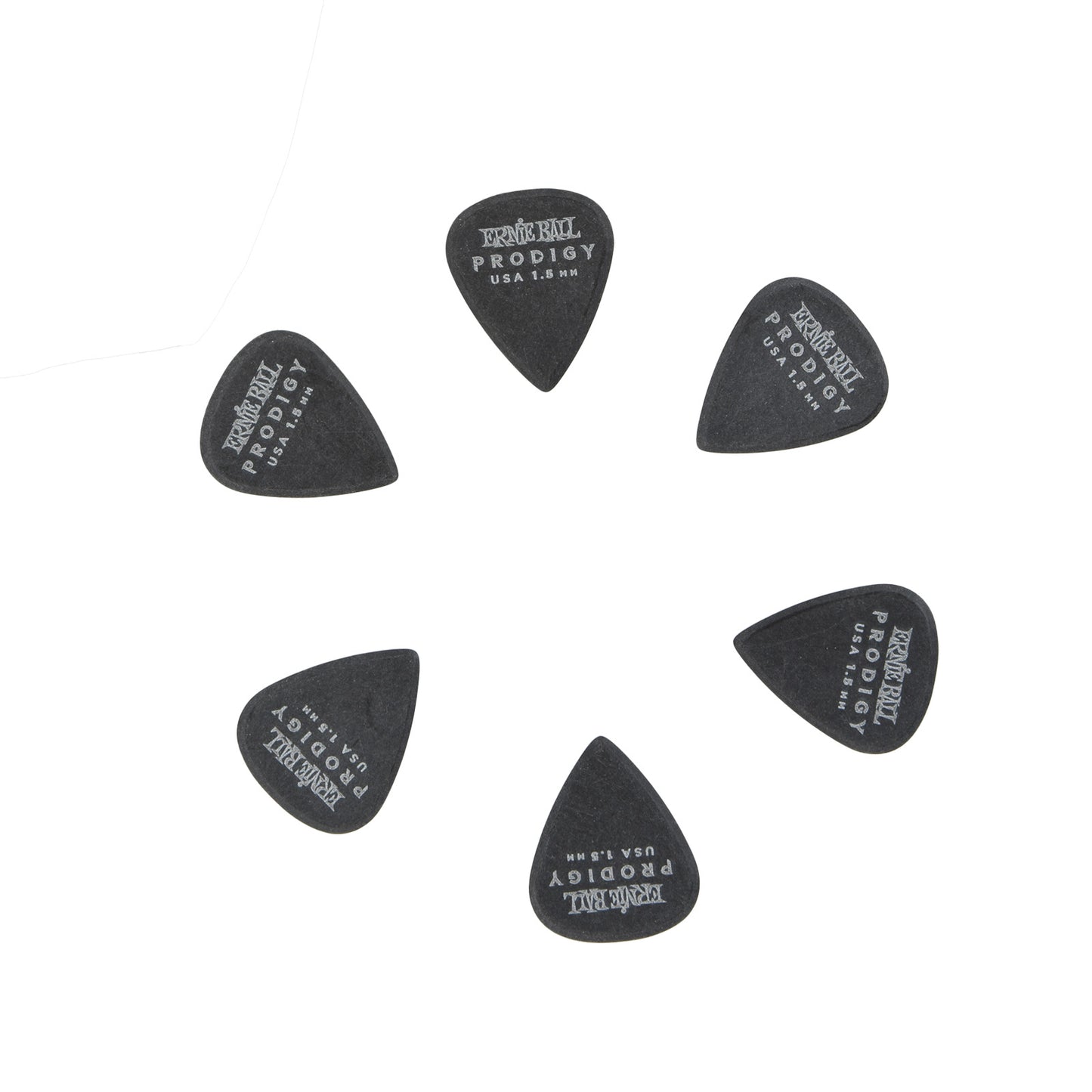 Image 2
of Ernie Ball Prodigy Standard 1.5MM Black Guitar Picks, 6 Pack