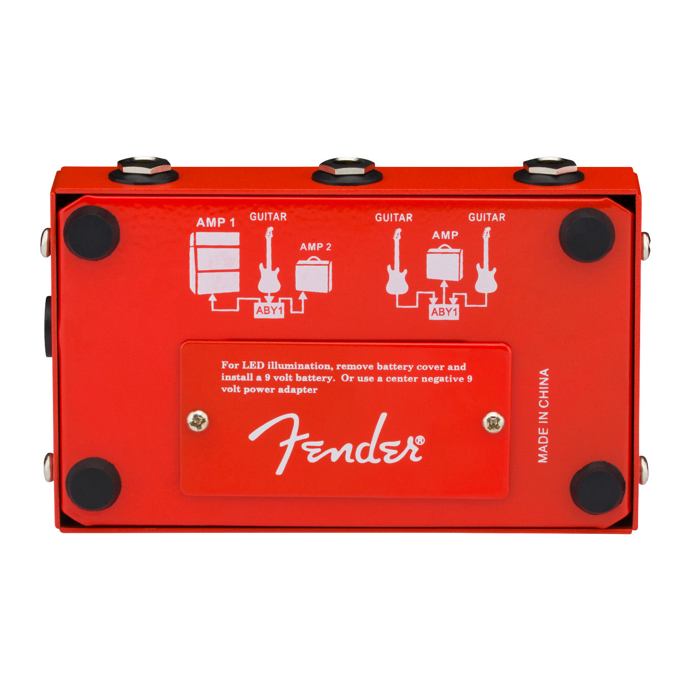 bottom of Fender ABY Footswitch