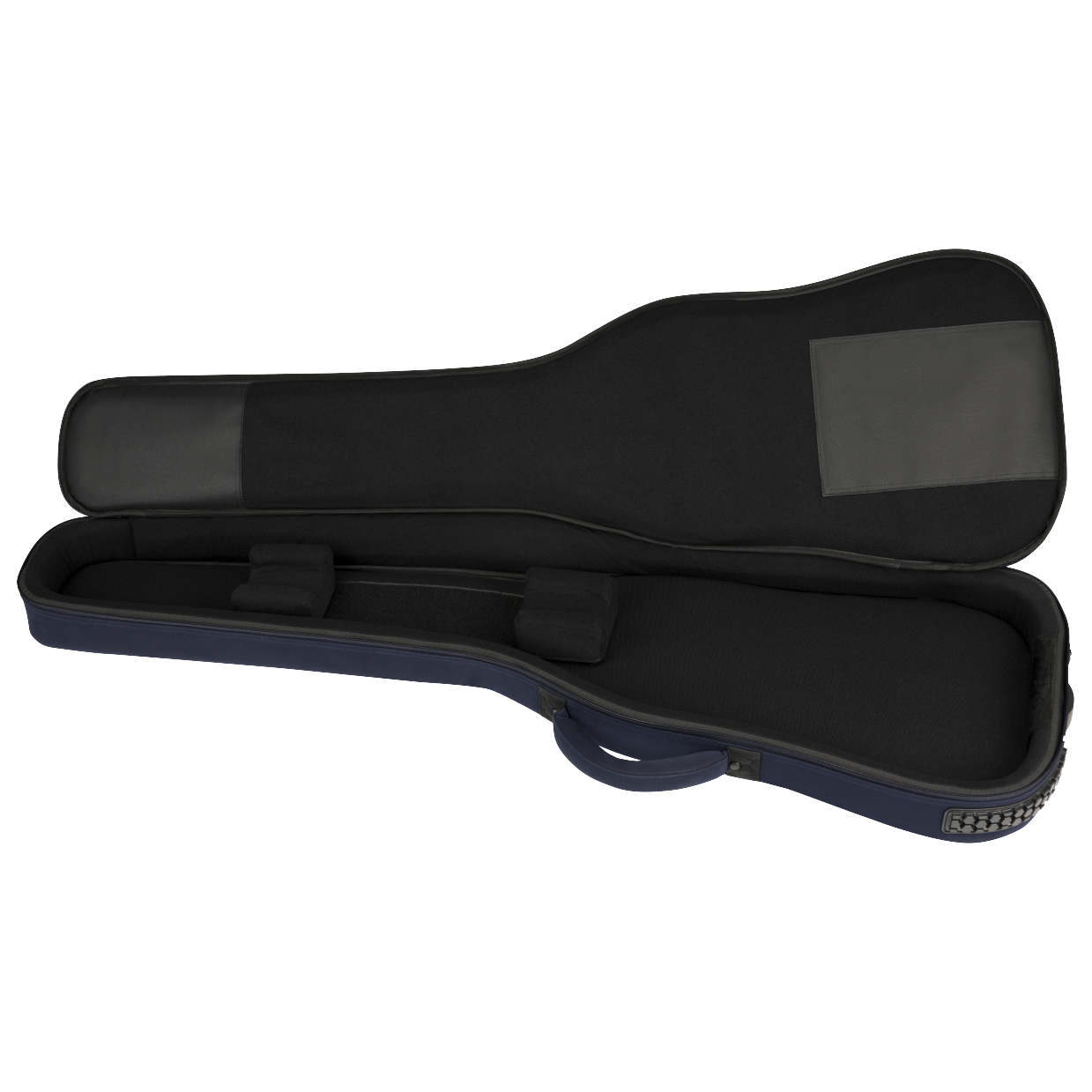 Interior of Fender Troubadour™ Electric Bass Gig Bag, Navy