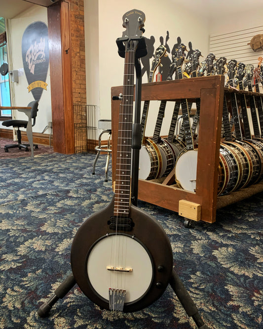 Showroom photo of Gold Tone EB-5 5-String Electric Banjo & Gigbag