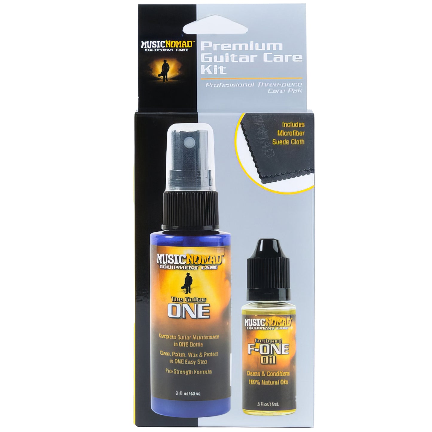 Box of MusicNomad Premium Guitar Care Kit, 3-Pack
