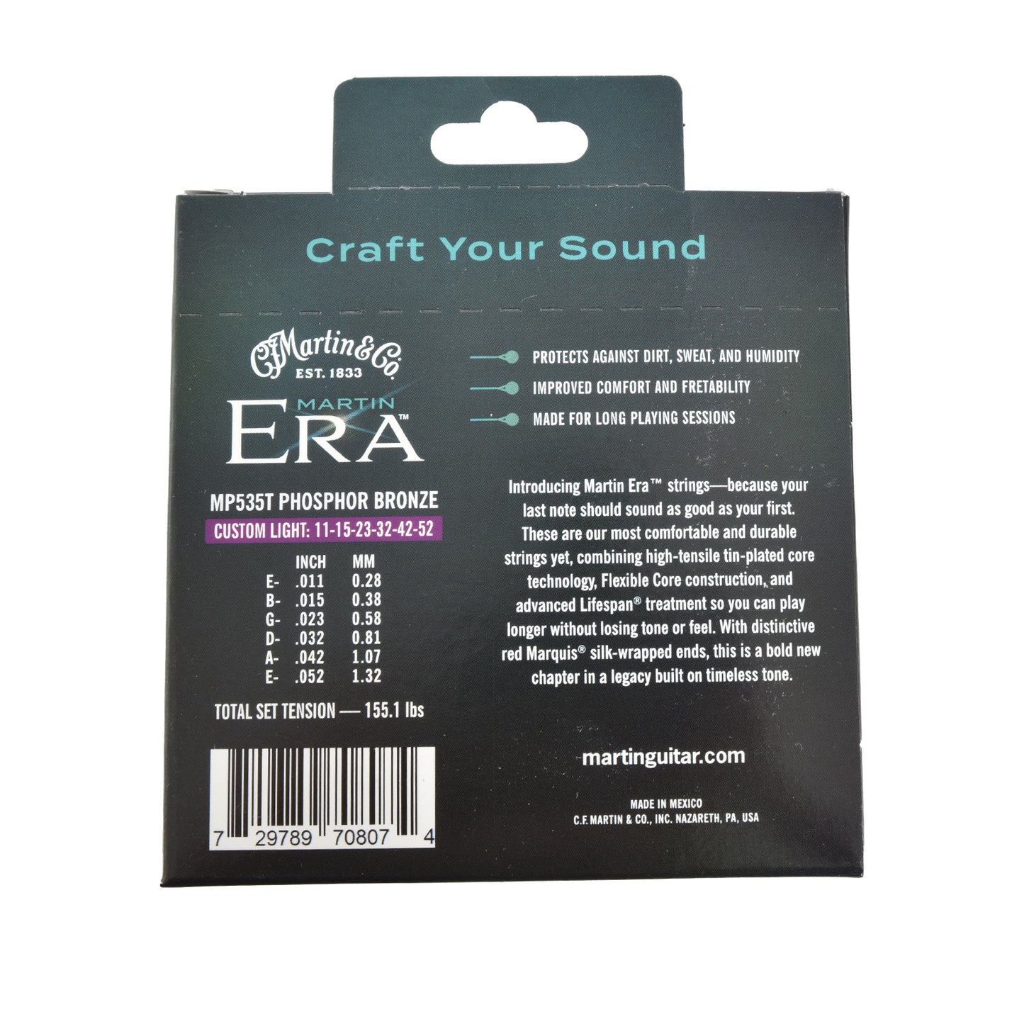 Image 3 of Martin Era Treated Custom Light Acoustic Guitar Strings