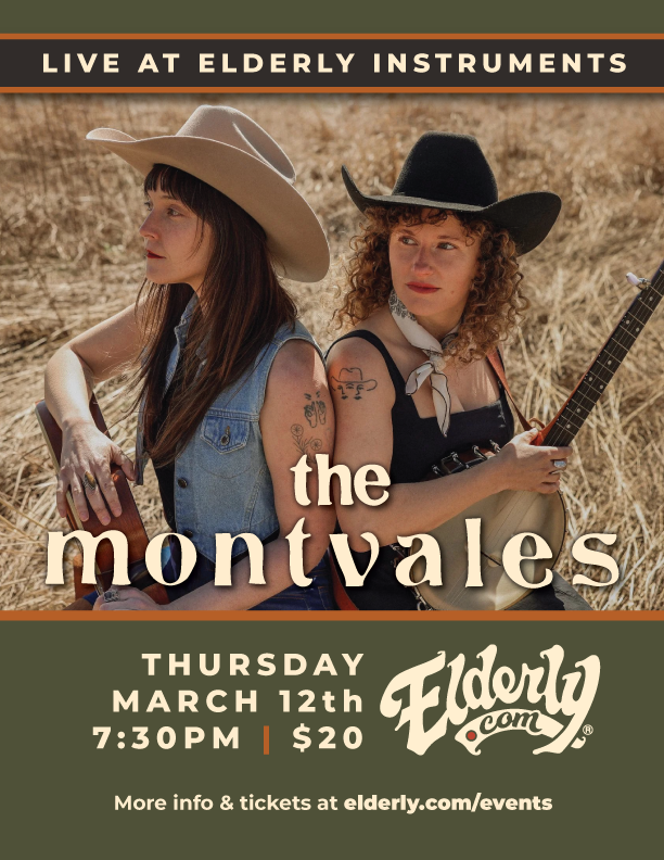 The Montvales Live at Elderly Instruments! Thursady March 12th 2026 7:30pm