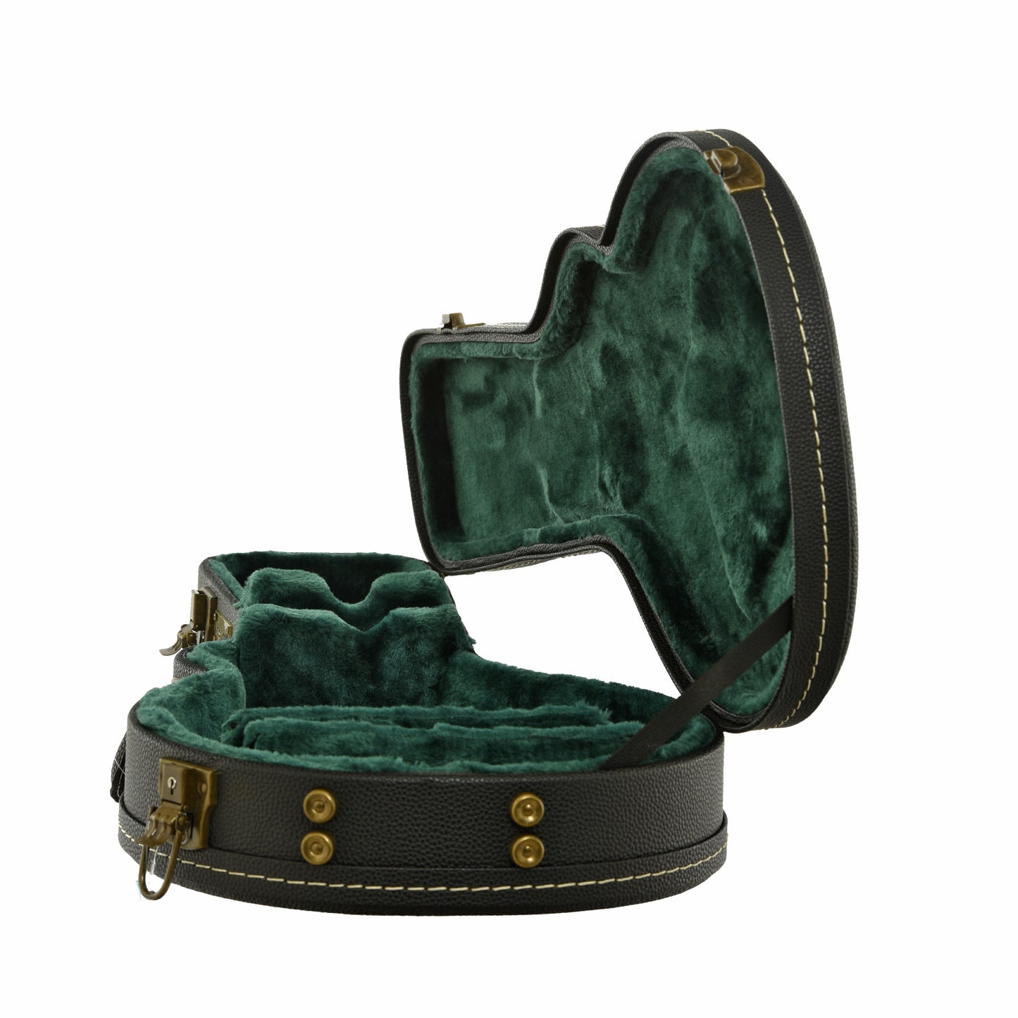 Inise of Crossrock Case Company Wooden Hardshell F-Style Mandolin Case