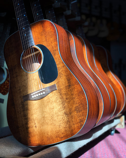 Showroom photo of Eastman PCH1-D "Pacific Coast Highway" Acoustic Guitar & Gigbag, Classic Stained Finish