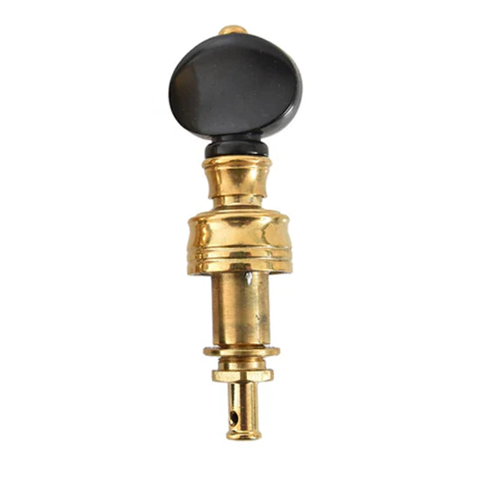 Rickard Cyclone 10:1 Banjo Peg, Gold/Black Plastic, Single Peg