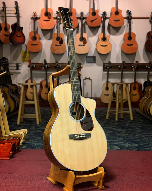 Showroom photo of Martin SC-13E Cutaway Guitar & Case, Fishman MX-T Pickup