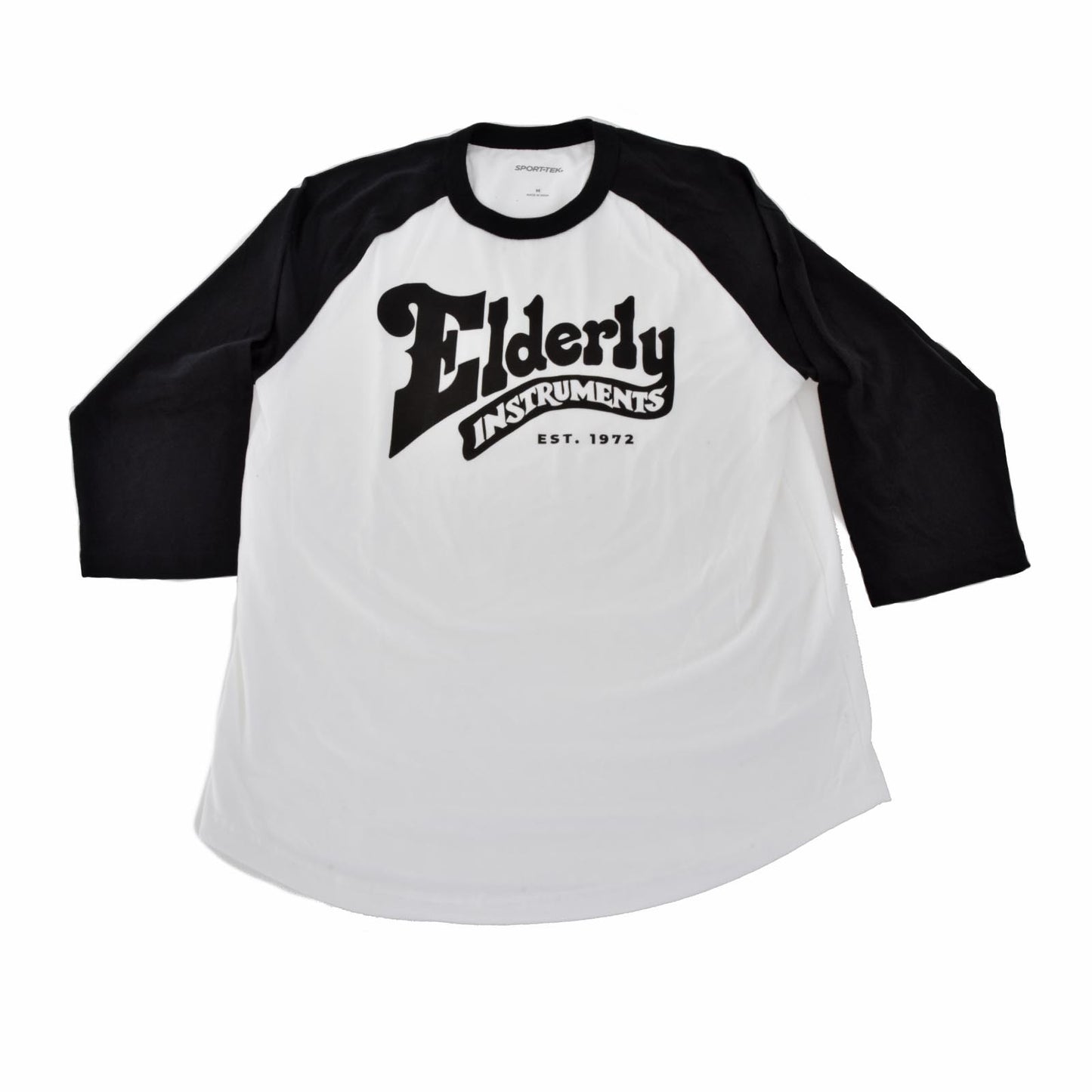 Image 2 of Elderly Instruments Logo Baseball Tee, Black