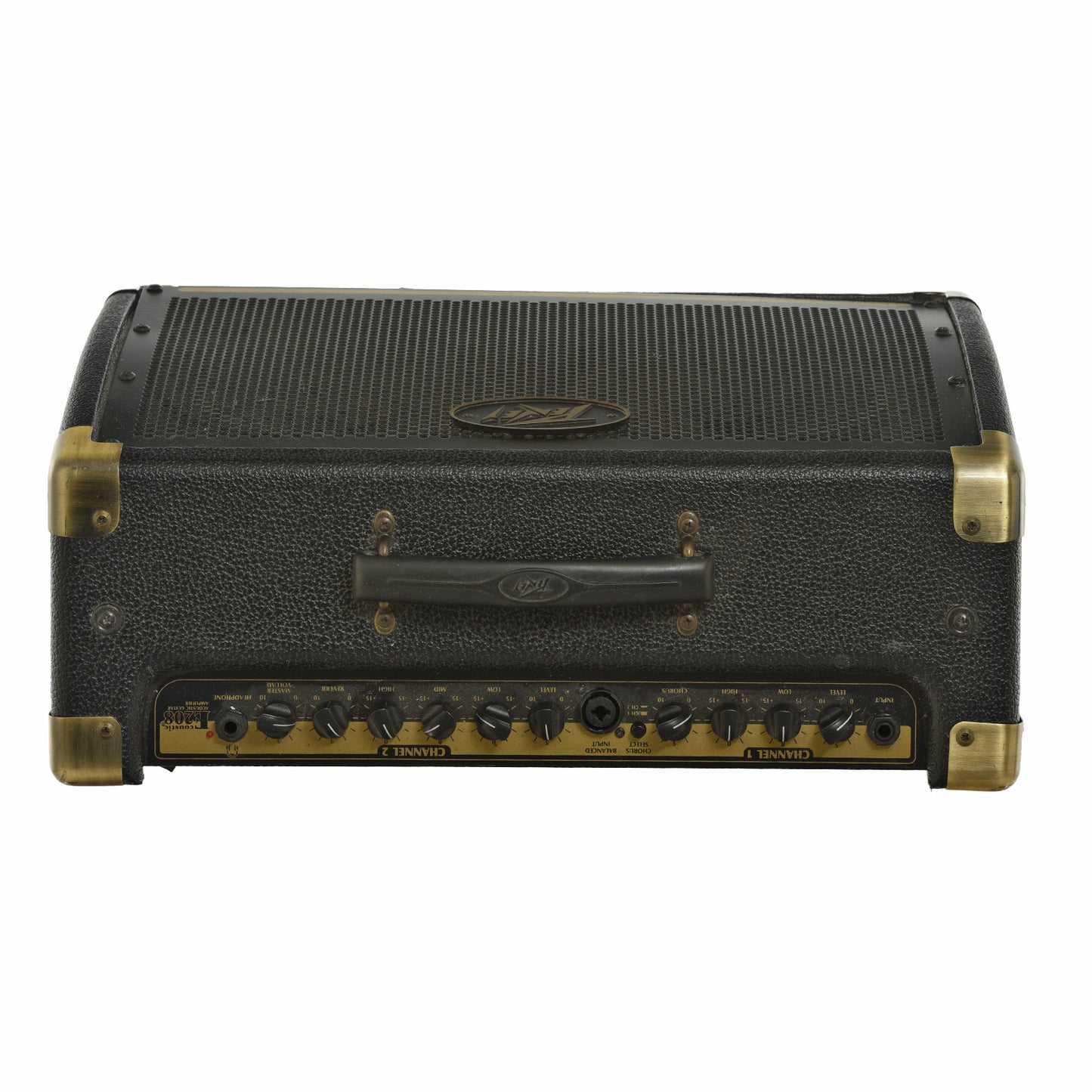 Top/Controls of Peavey Ecoustic E208 Acoustic Amplifier