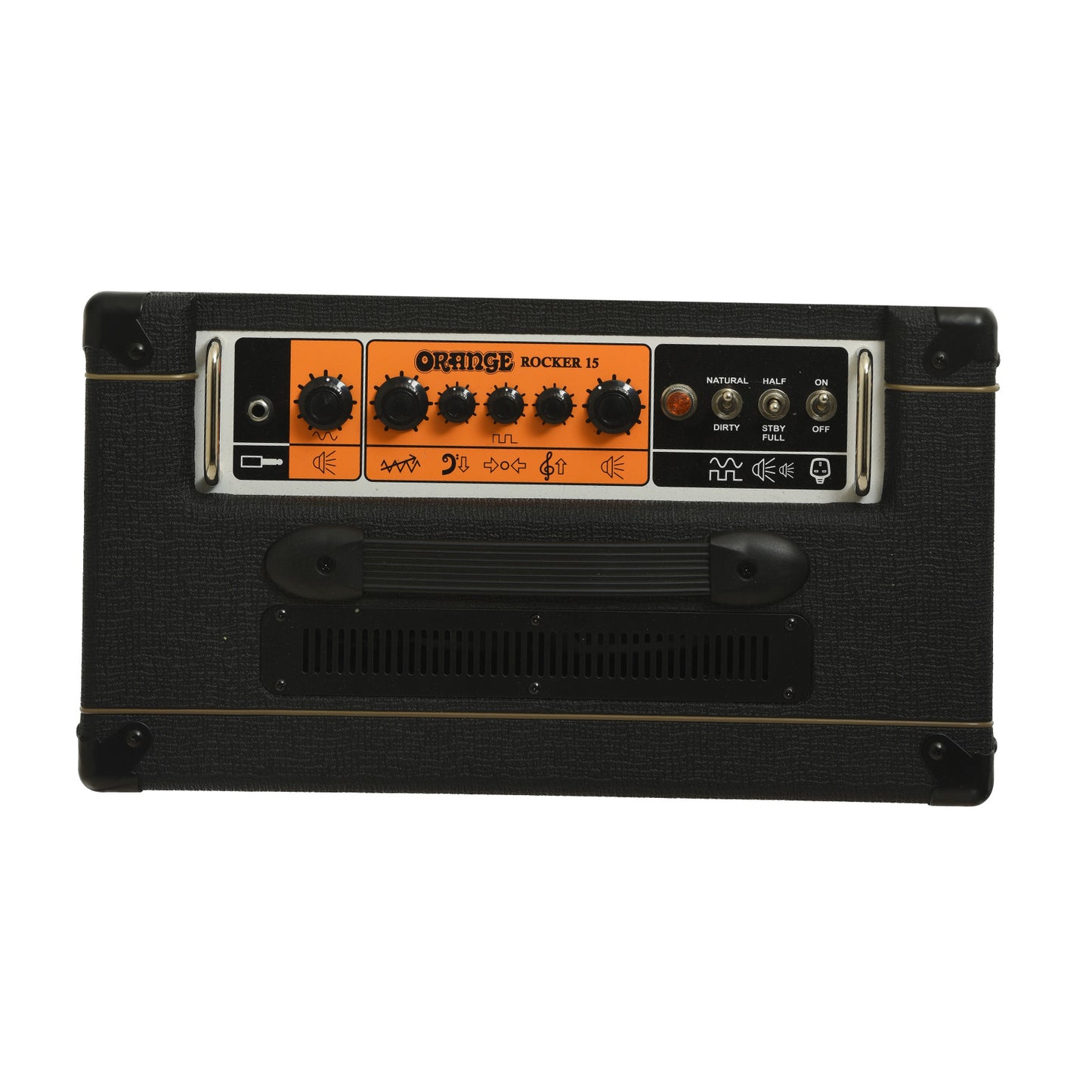 Controls of Orange Rocker 15 Combo Amp