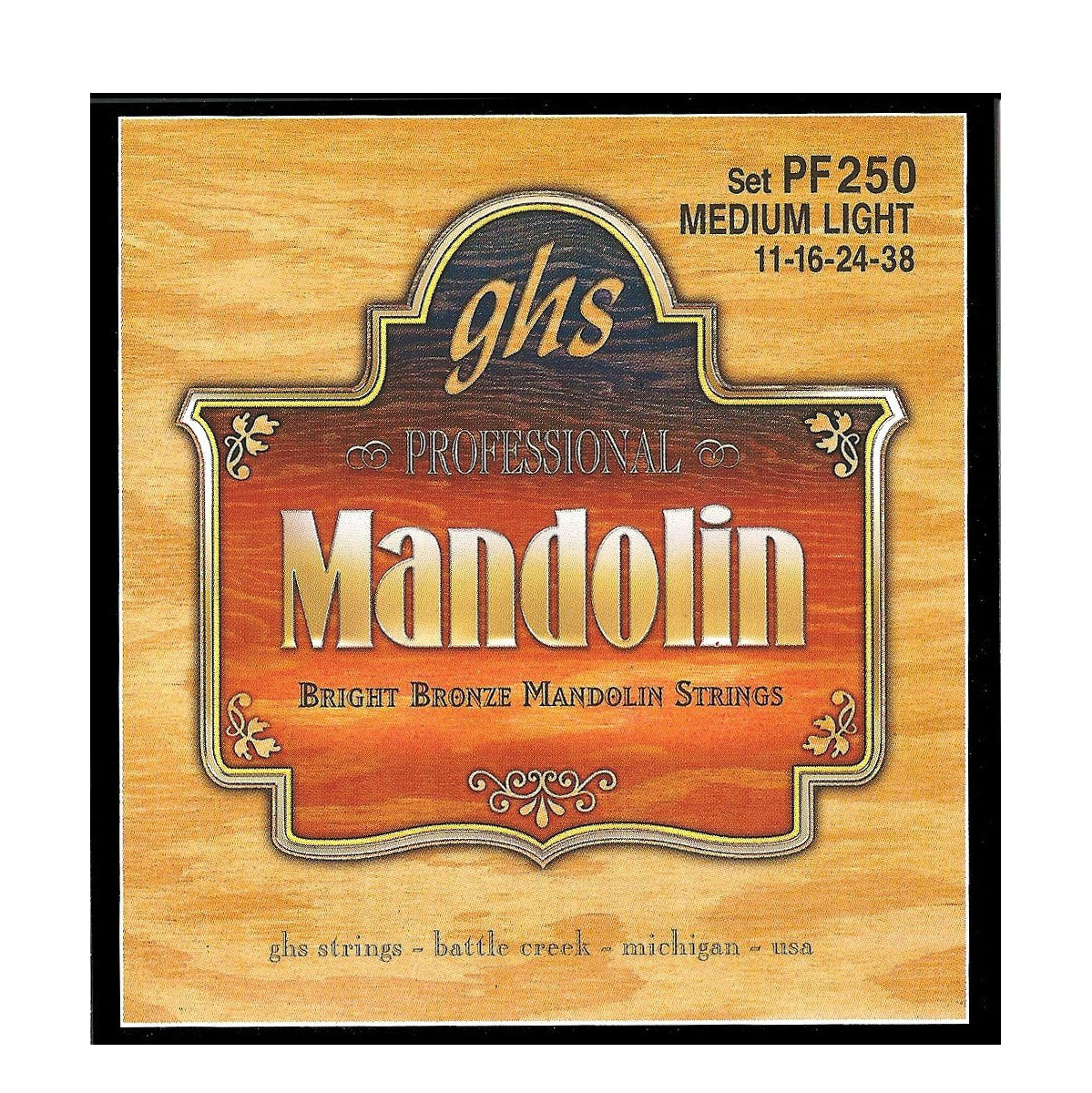 GHS PF250 Bright Bronze Medium Light Gauge Mandolin Strings
