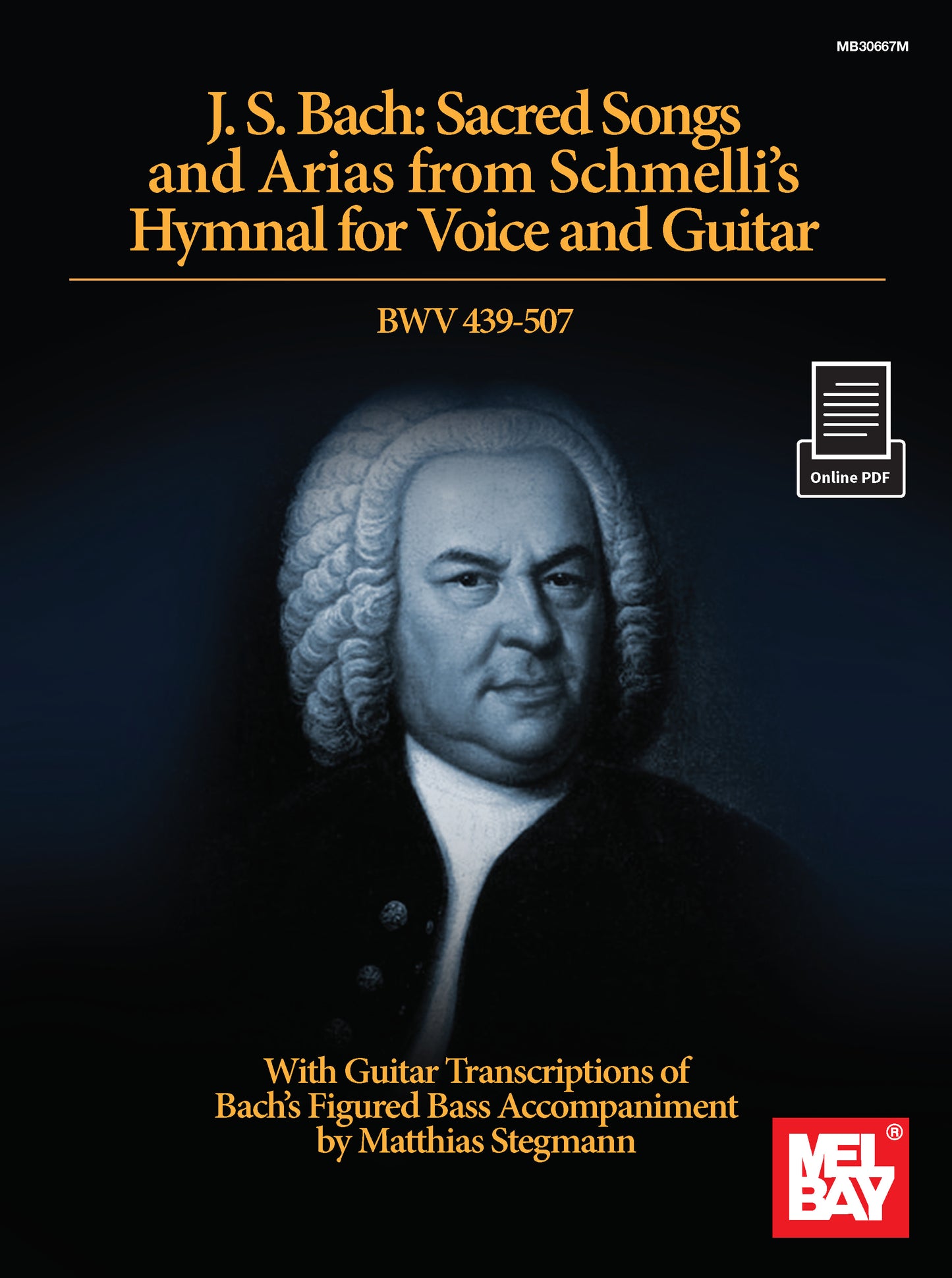 Image 1 of J. S. Bach: Sacred Songs and Arias from Schmelli's Hymnal for Voice and Guitar BWV 439-507 - SKU# 02-30667M : Product Type Media : Elderly Instruments