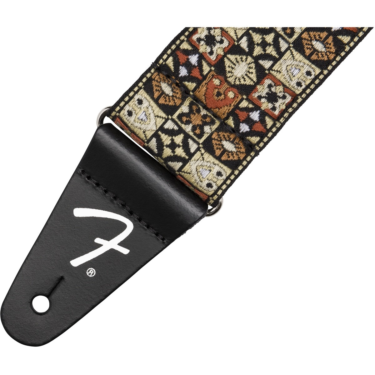 Leather Tabs of Fender Festival Strap, Tan