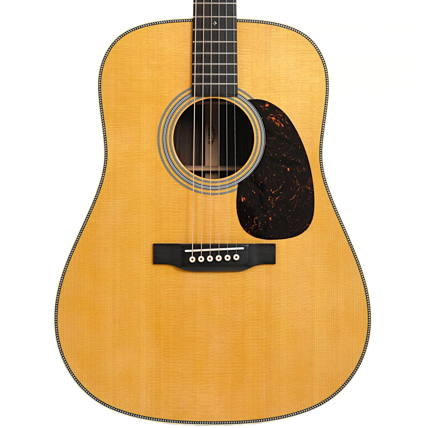 Front of Martin Custom Herringbone 28-Style Dreadnought