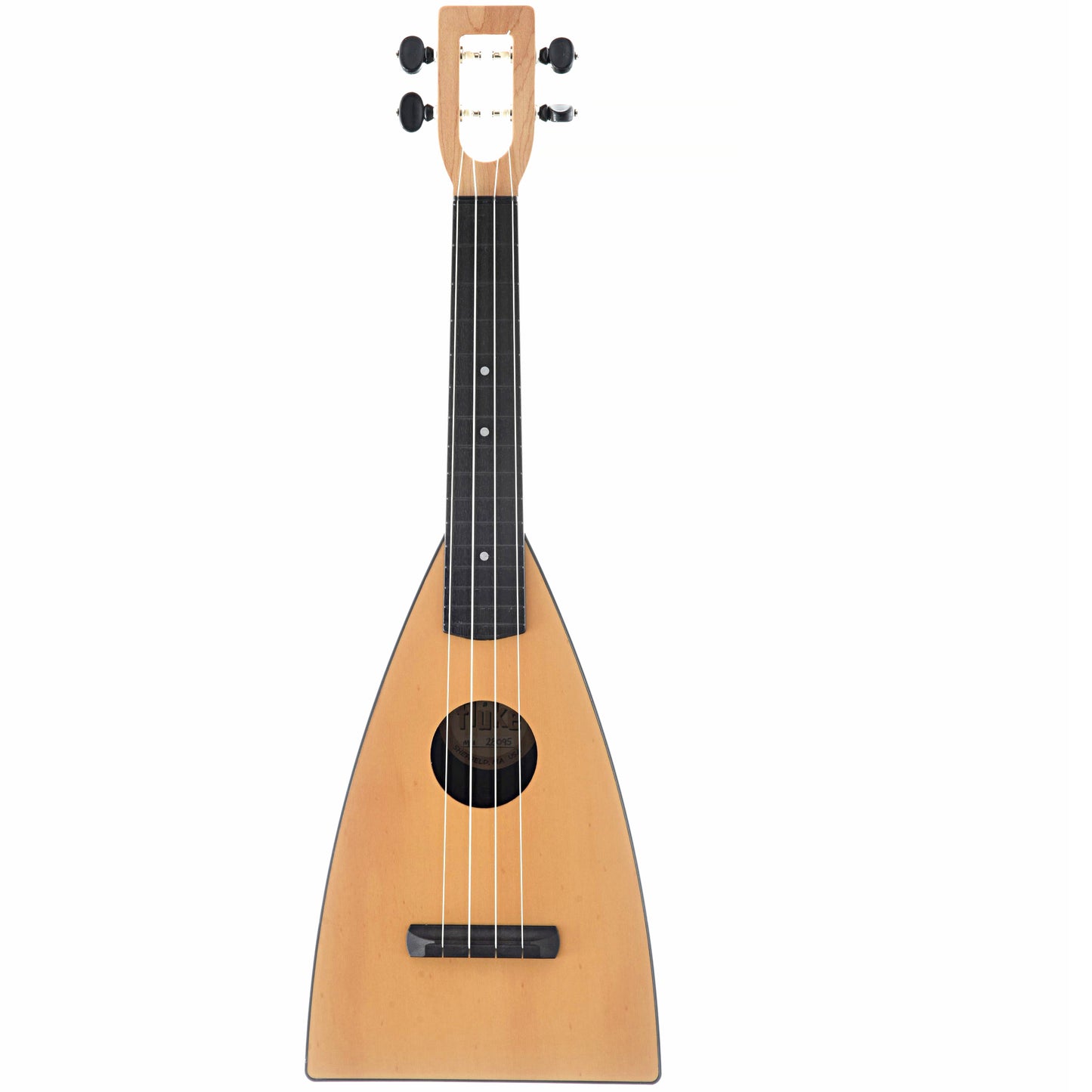 Full front of MAGIC FLUKE COMPANY FLUKE UKULELE, CONCERT, NATURAL FINISH