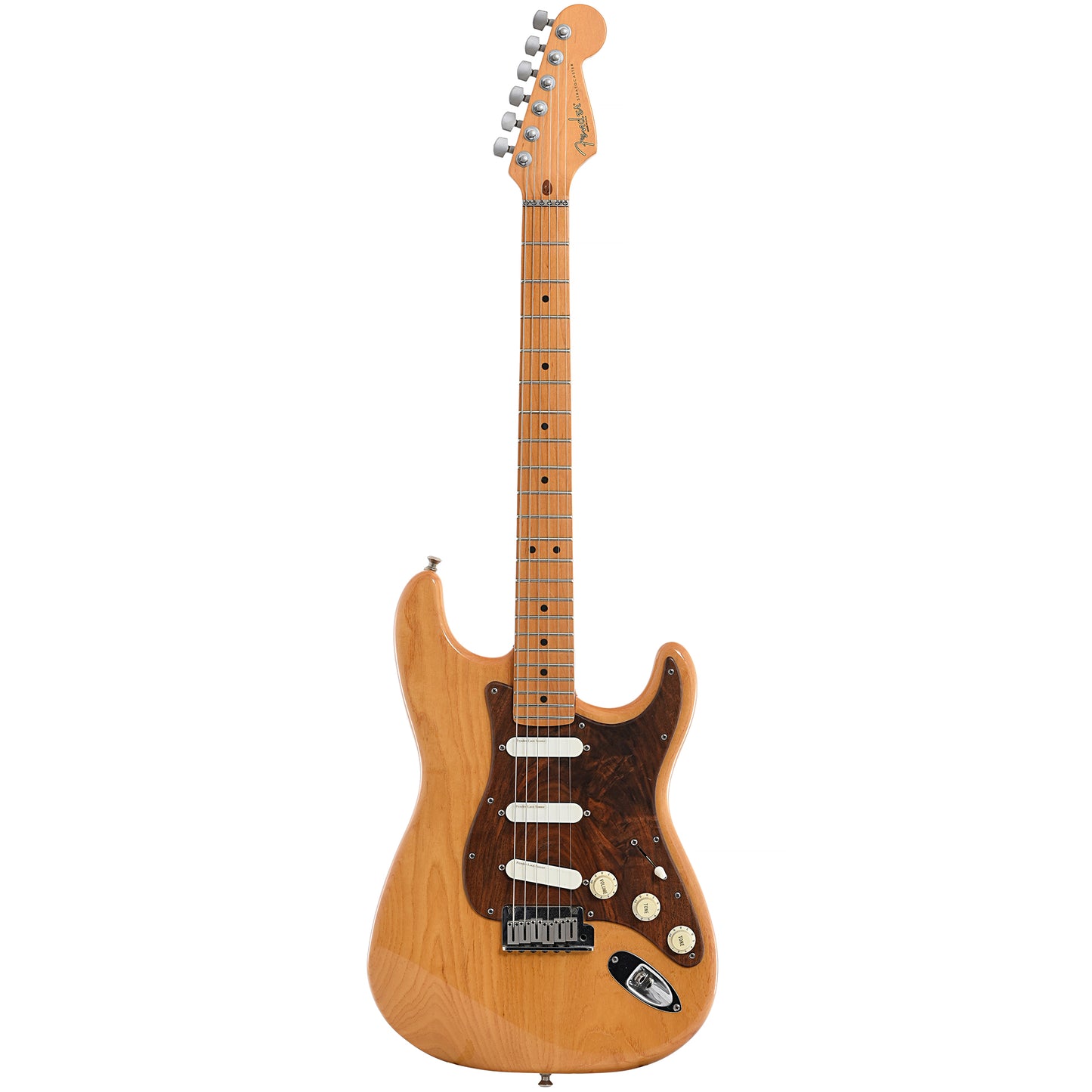 Full front of Fender Ash Stratocaster Plus