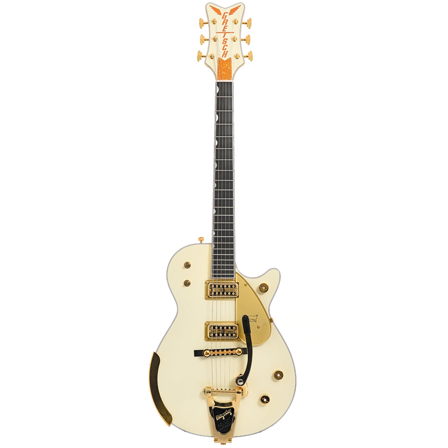 Full front of Gretsch White Penguin Reissue