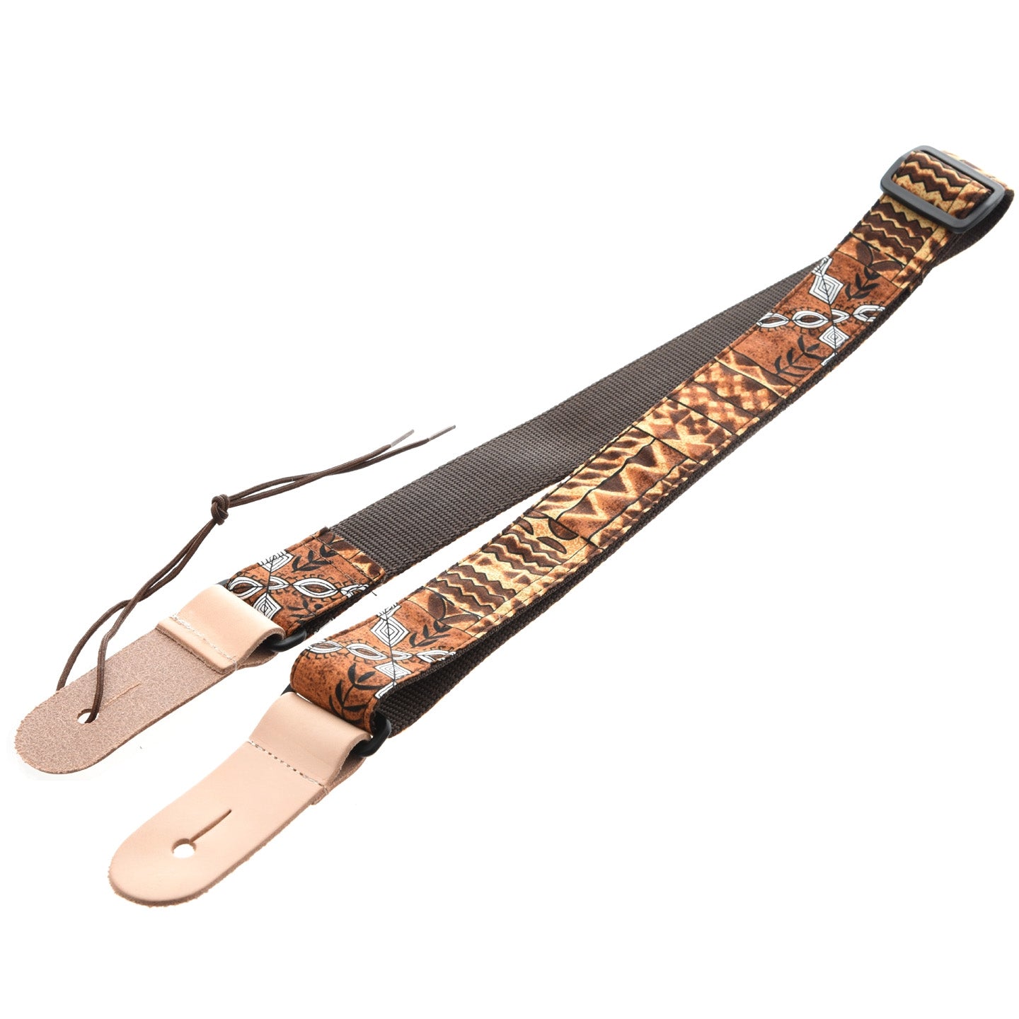 Image 3 of Kala 1.5" Ukulele Strap, Brown Tapa Design - SKU# KASTP-BRNT : Product Type Accessories & Parts : Elderly Instruments