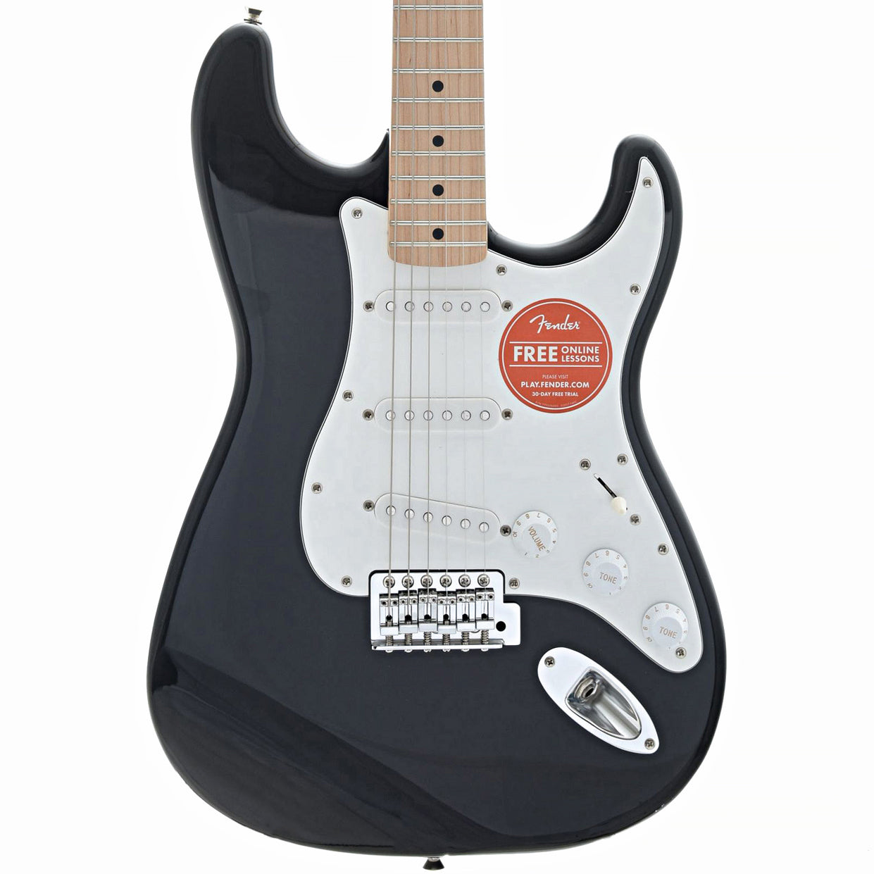 front of Squier Affinity Stratocaster