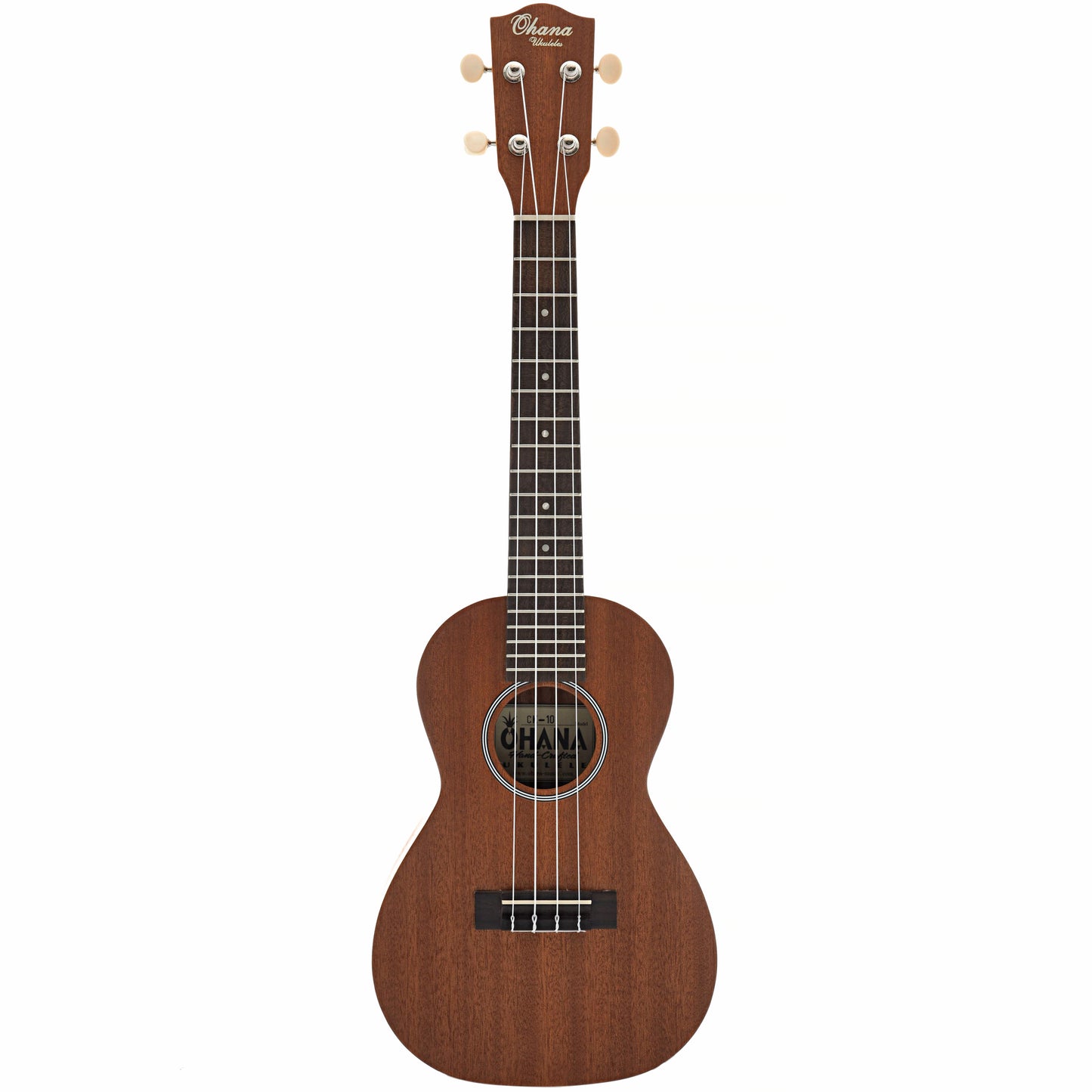 full Front of Ohana CK-10 Concert Ukulele