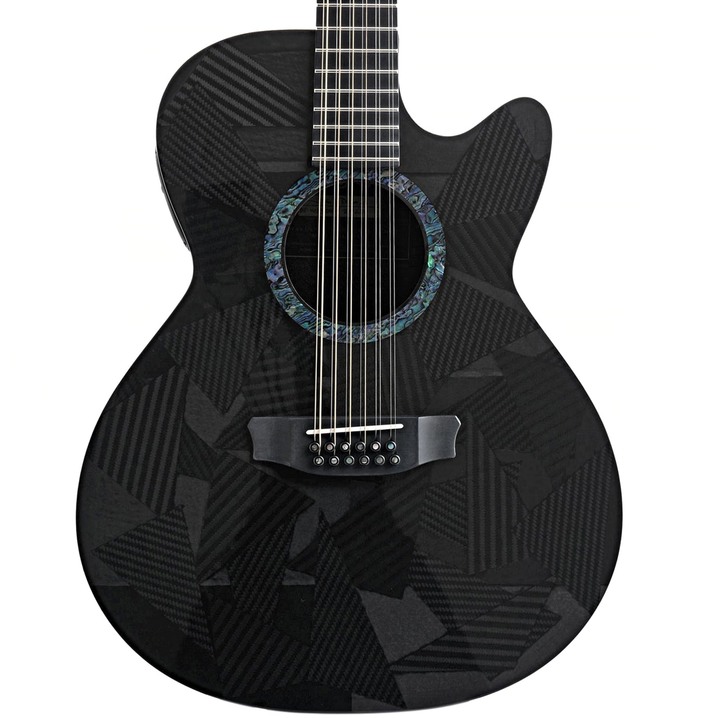 front of Rainsong Black Ice WS3000 12-string