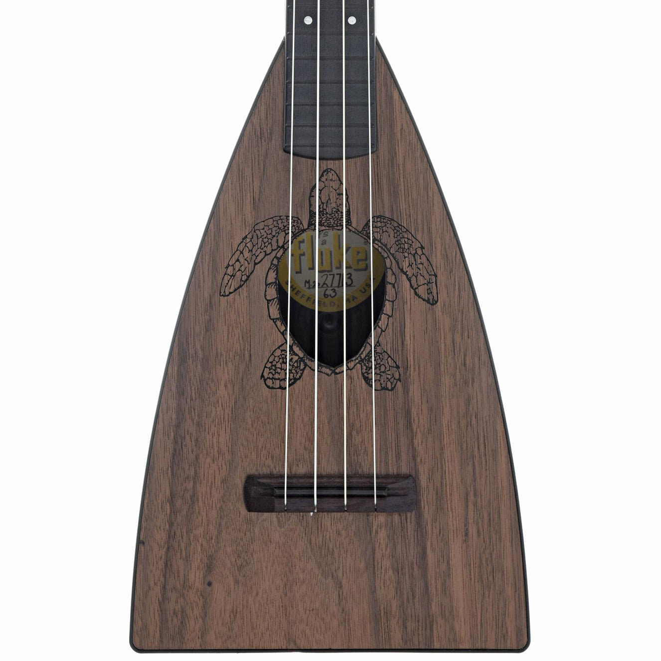 front of Magic Fluke Company Fluke Ukulele, Tenor, Honu Turtle Design