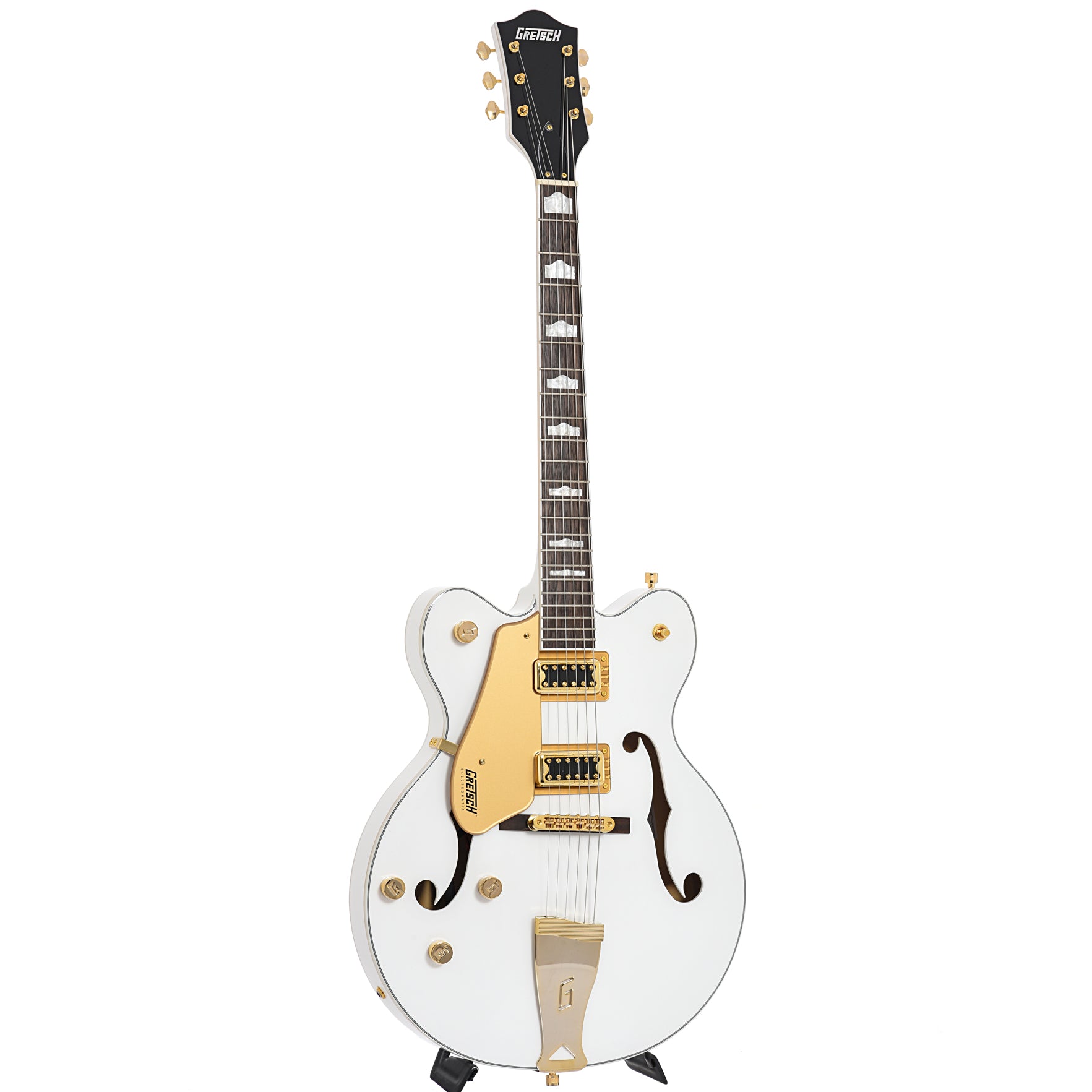 Full Front and Side of Gretsch G5422GLH Electromatic Classic Hollow Body Double-Cut