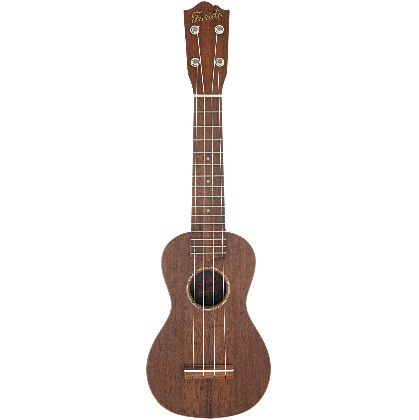 Full front of Farida KAS-5 NC Soprano Ukulele