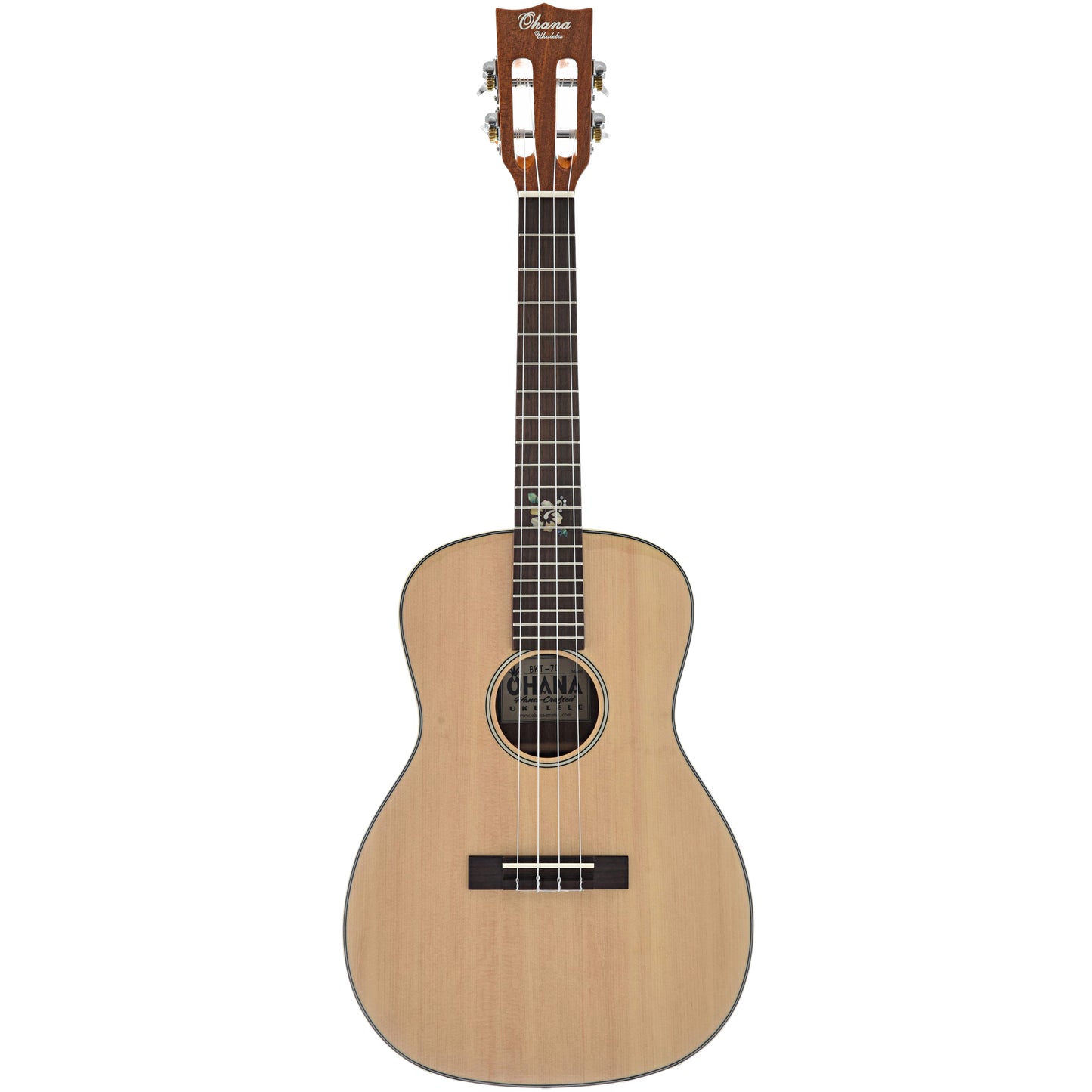 full front of Ohana BKT-70G Tenor Scale Baritone Ukulele