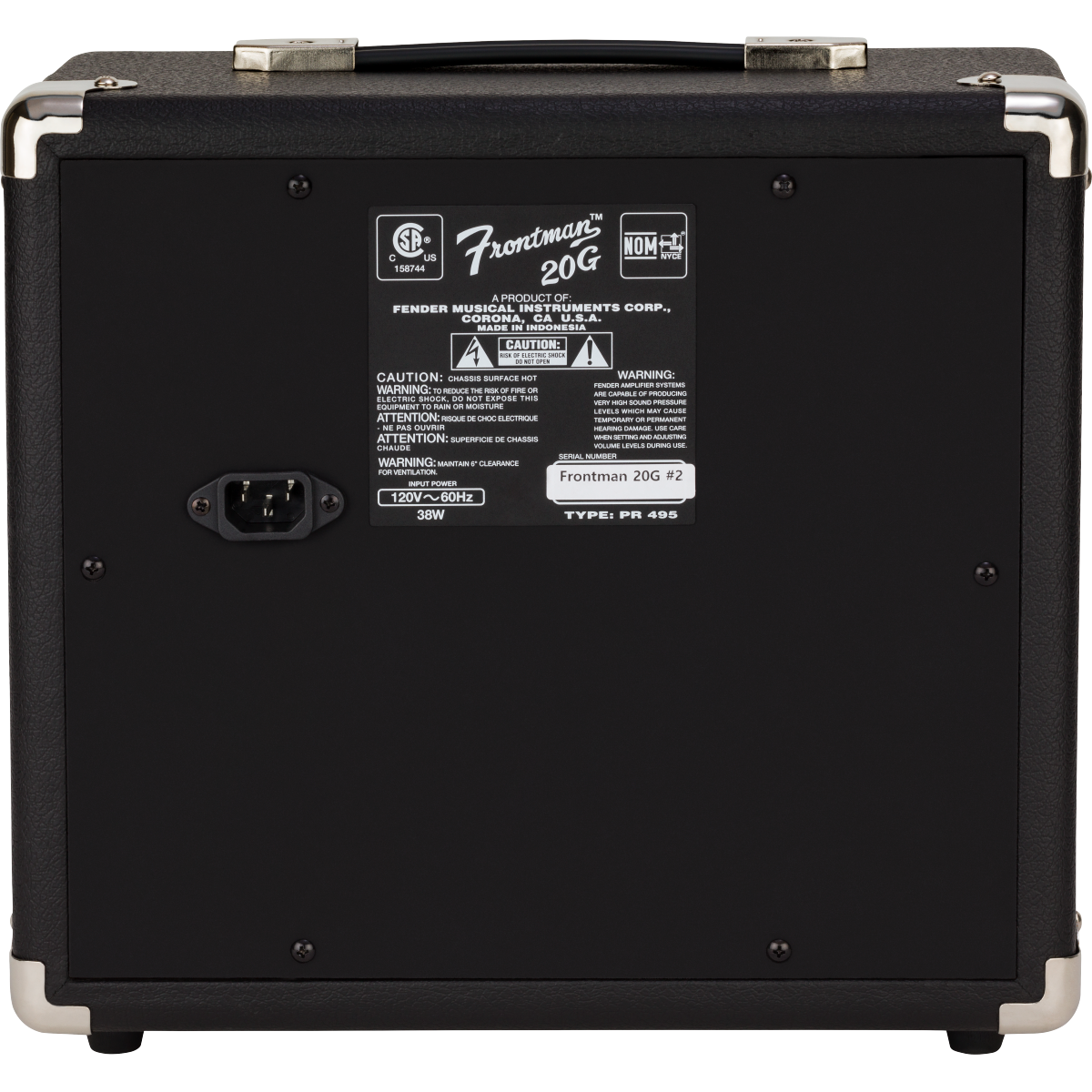 Image 3 of Fender Frontman 20G Amplifier- SKU# FM20G : Product Type Amps & Amp Accessories : Elderly Instruments