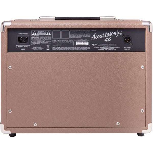 Back of Fender Acoustasonic 40 Acoustic Combo Amplifier