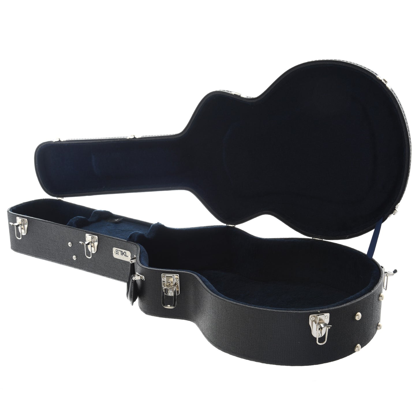 Full Inside and Side of TKL LTD Series "Small-F" Jumbo Guitar Case