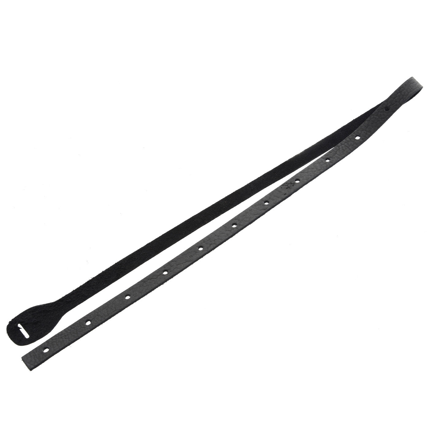 Back of LAKOTA LEATHERS MANDOLIN STRAP, BLACK