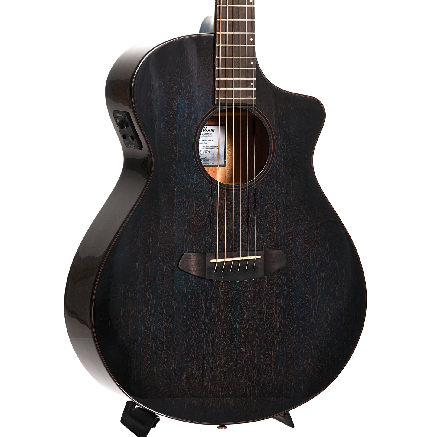 Image 3 of Breedlove Rainforest S Abyss Concert CE LTD African Mahogany - African Mahogany Acoustic-Electric Guitar - SKU# BRF-ACLTD : Product Type Flat-top Guitars : Elderly Instruments