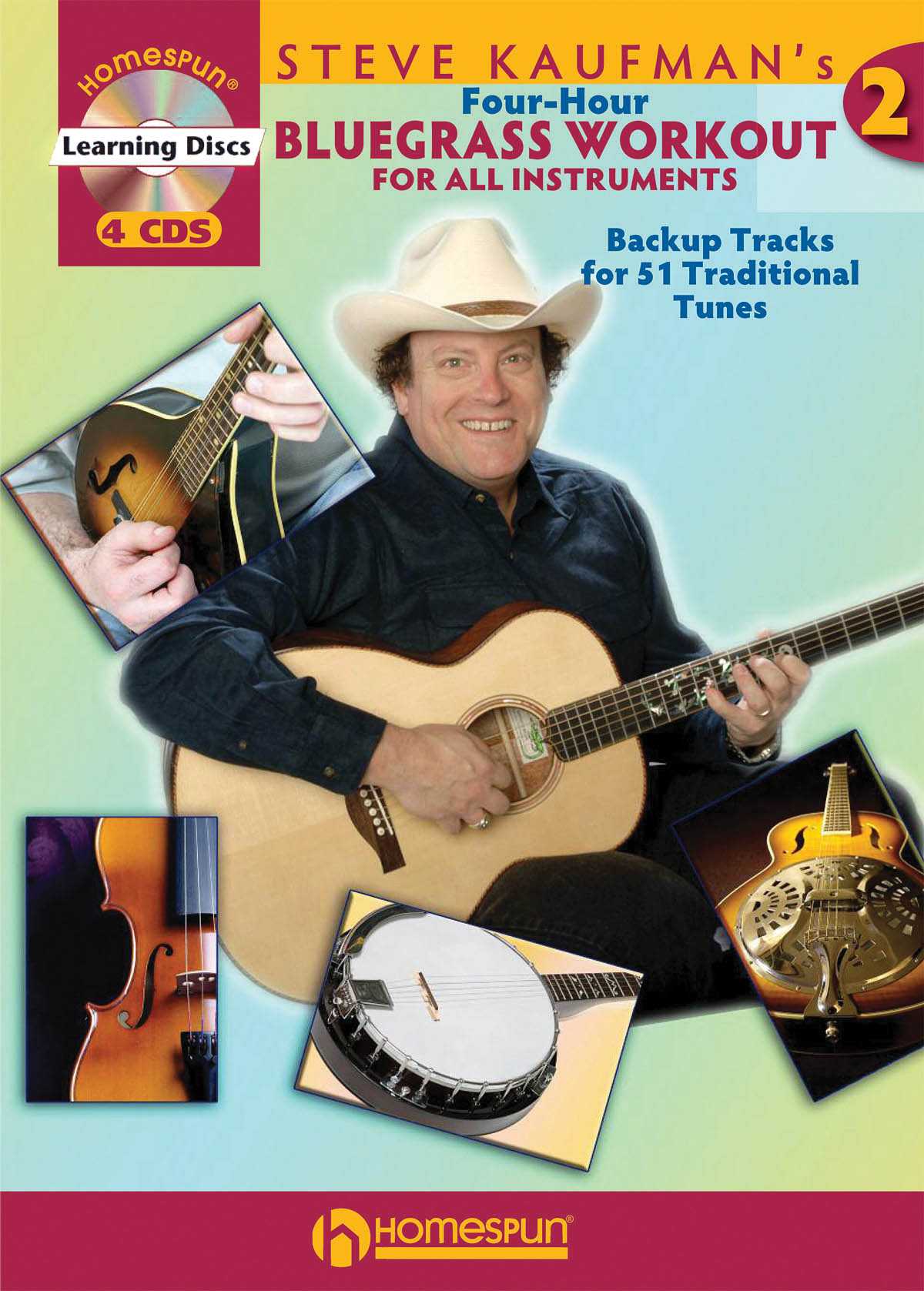 Image 1 of Steve Kaufman's Four-Hour Bluegrass Workout for All Instruments, Series Two - SKU# 300-596 : Product Type Media : Elderly Instruments