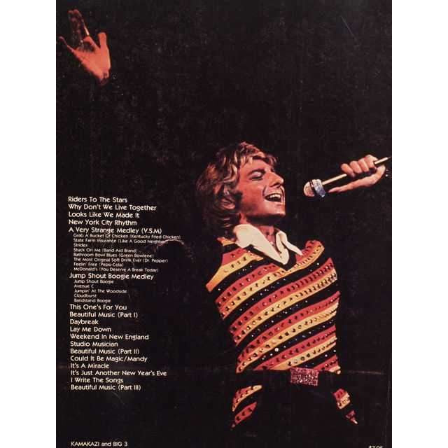 Image 2 of Barry Manilow Live - SKU# 300U-1224 : Product Type Media : Elderly Instruments
