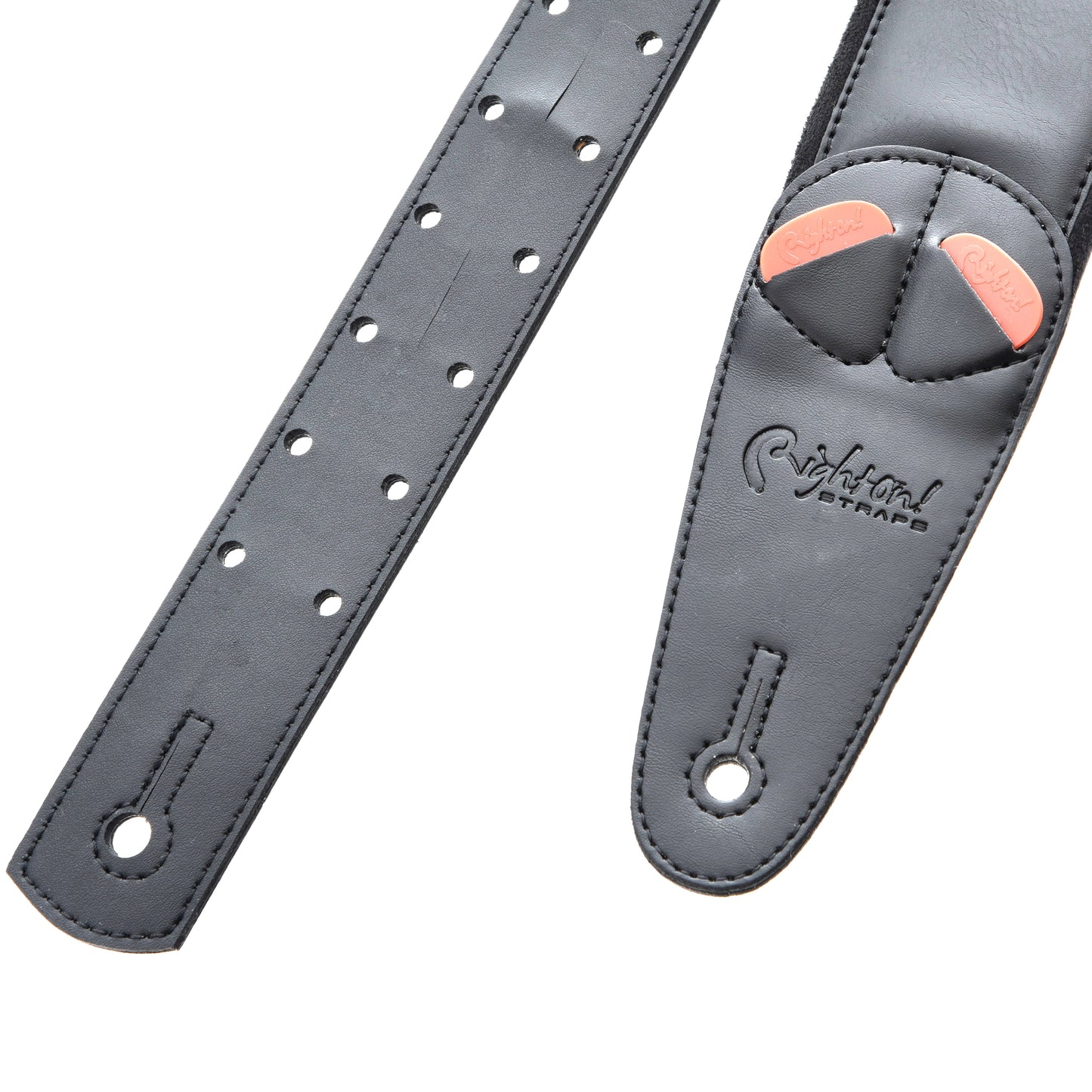 Image 2 of RIGHT ON! STRAPS MOJO CHARM GUITAR STRAP - SKU# RMJC-BLK : Product Type Accessories & Parts : Elderly Instruments