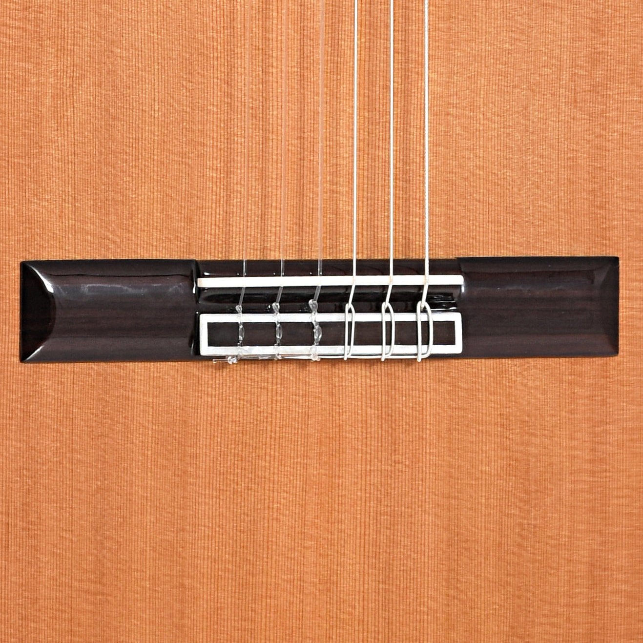Bridge of Cordoba C10 Lefthanded Classical Guitar, Cedar Top