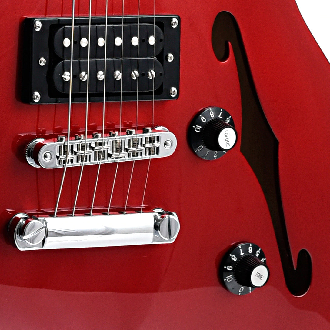 Image 5 of Squier Affinity Series Starcaster, Candy Apple Red - SKU# SAFSTAR-CAR : Product Type Hollow Body Electric Guitars : Elderly Instruments