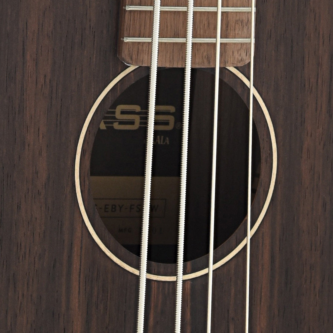 Image 4 of Kala U-Bass Striped Ebony Fretted Mini-Bass, Roundwound Strings, & Gigbag - SKU# UBEBRW : Product Type Acoustic Bass Guitars : Elderly Instruments