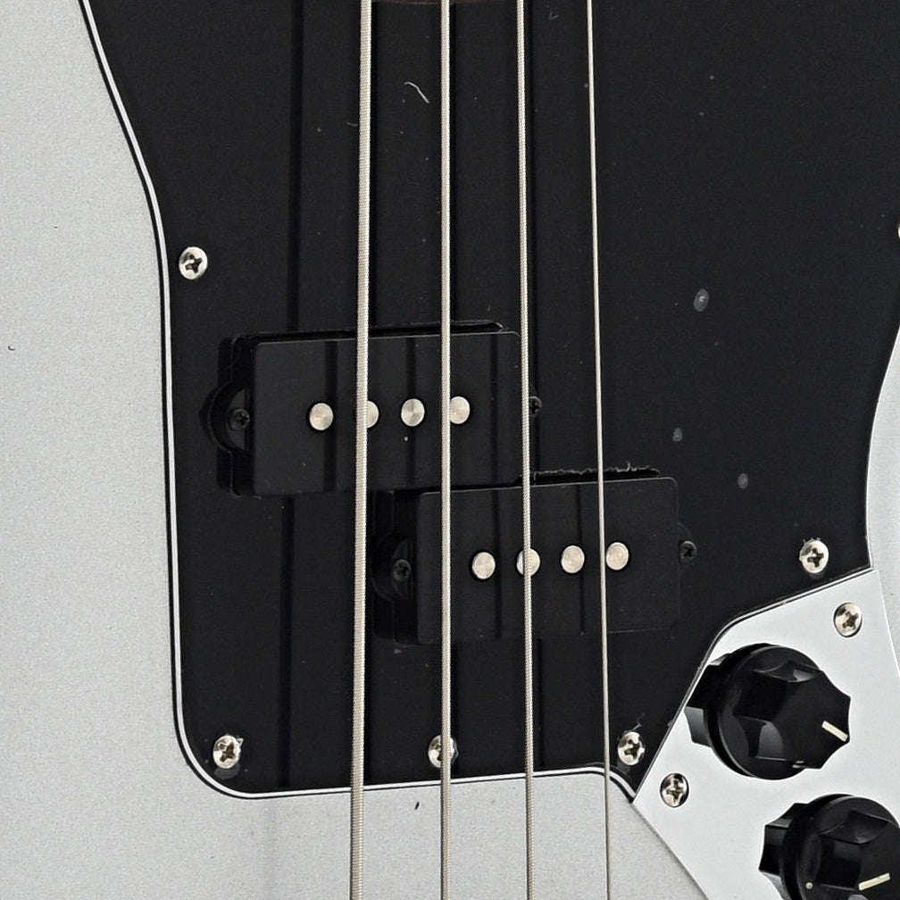 Image 4 of Squier Vintage Modified Jaguar Bass Special SS, Short Scale - SKU# SVMJBSS-SIL : Product Type Solid Body Bass Guitars : Elderly Instruments