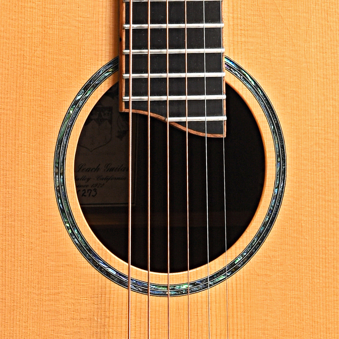 Image 7 of H.G. Leach "Kirby" Model (c.2002) - SKU# 20U-208177 : Product Type Flat-top Guitars : Elderly Instruments