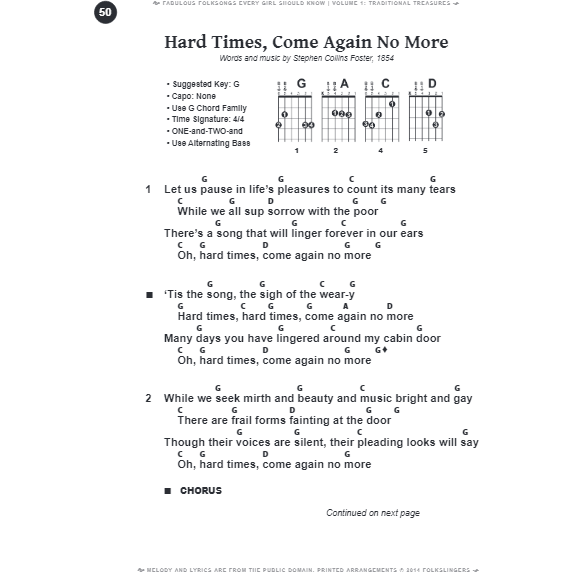 Image 2 of Fabulous Folksongs Every Girl Should Know - Volume One: Traditional Treasures - SKU# 459-1 : Product Type Media : Elderly Instruments