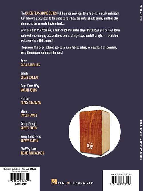 Image 6 of Popular Hits - Cajon Play-Along - SKU# 49-128727 : Product Type Media : Elderly Instruments