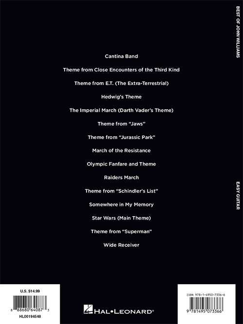 Image 6 of Best of John Williams - Easy Guitar - SKU# 49-194548 : Product Type Media : Elderly Instruments