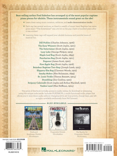 Image 7 of Ragtime Fingerstyle Ukulele - SKU# 49-214510 : Product Type Media : Elderly Instruments