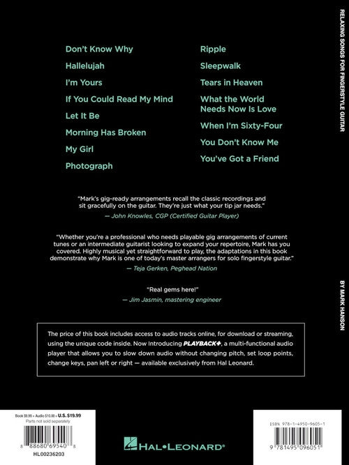 Image 6 of Relaxing Songs for Fingerstyle Guitar - SKU# 49-236203 : Product Type Media : Elderly Instruments