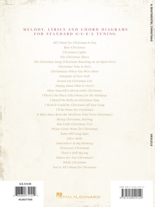 Image 6 of A Sentimental Christmas - For Ukulele - SKU# 49-277956 : Product Type Media : Elderly Instruments