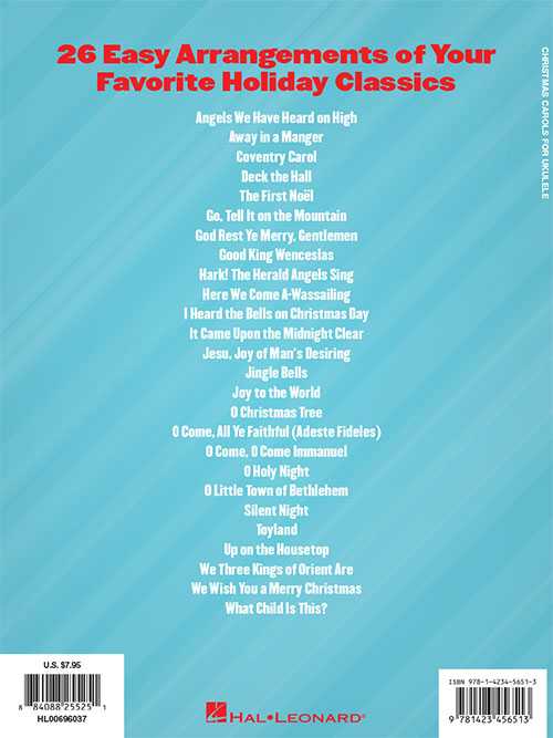 Image 6 of Christmas Carols for Ukulele - SKU# 49-696037 : Product Type Media : Elderly Instruments